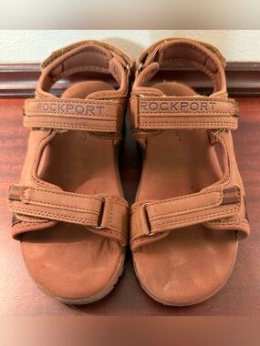 Rockport Kids Brown Adjustable Strap Sandals